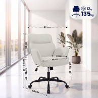 „Amado“ biuro kėdė iš dirbtinės odos