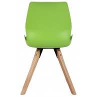 4 vnt. kėdžių rinkinys „Luna“ iš plastiko