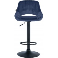 Baras kėdė Milet Velvet juoda