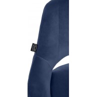 Baras kėdė Milet Velvet juoda