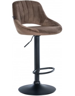 Baras kėdė Milet Velvet juoda