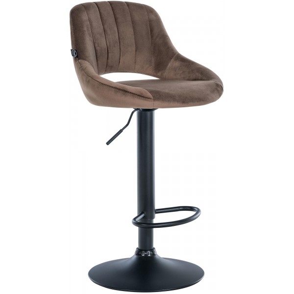 Baras kėdė Milet Velvet juoda