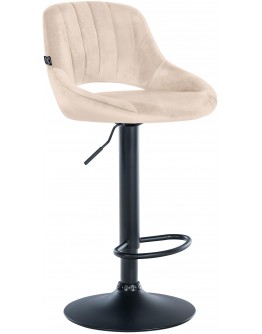 Baras kėdė Milet Velvet juoda