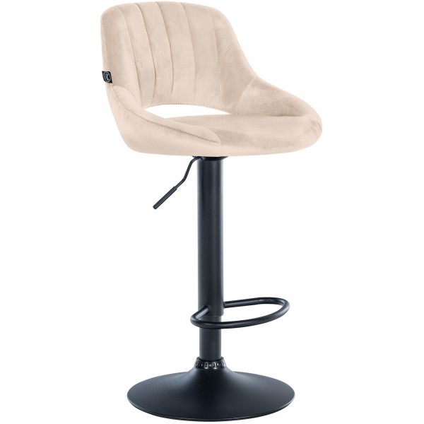 Baras kėdė Milet Velvet juoda