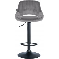Baras kėdė Milet Velvet juoda