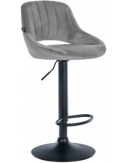 Baras kėdė Milet Velvet juoda
