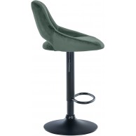 Baras kėdė Milet Velvet juoda