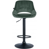 Baras kėdė Milet Velvet juoda