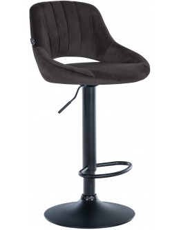 Baras kėdė Milet Velvet juoda
