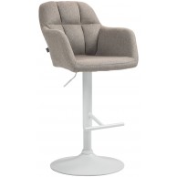 Baras kėdė Natoma audinys baltas
