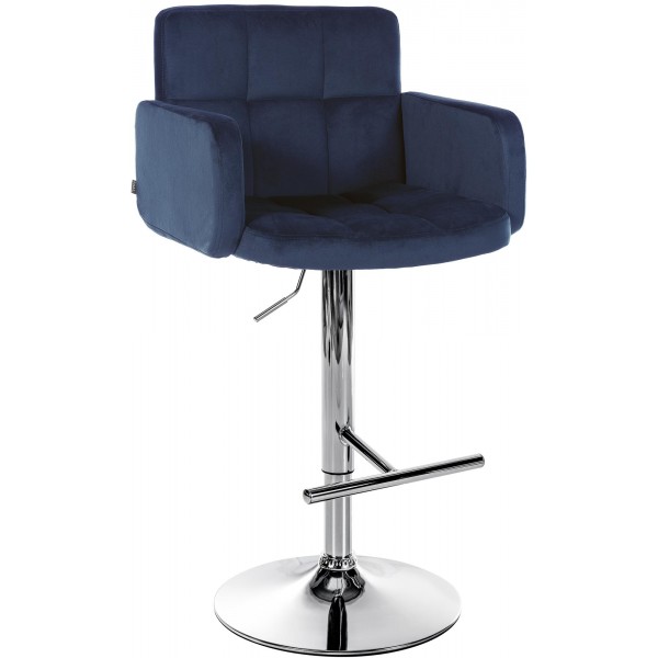 Baras kėdė Los Angeles Velvet chrom