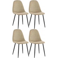4 vnt. valgomojo kėdžių rinkinys „Napier“ audinys
