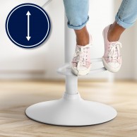 Baras kėdė Laurel Audinys baltas