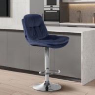Baras kėdė Laurel Velvet chromas