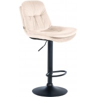 Baras kėdė Laurel Velvet juoda