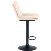 Baras kėdė Laurel Velvet juoda