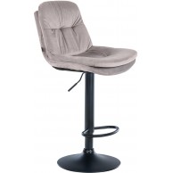 Baras kėdė Laurel Velvet juoda