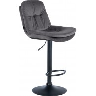 Baras kėdė Laurel Velvet juoda