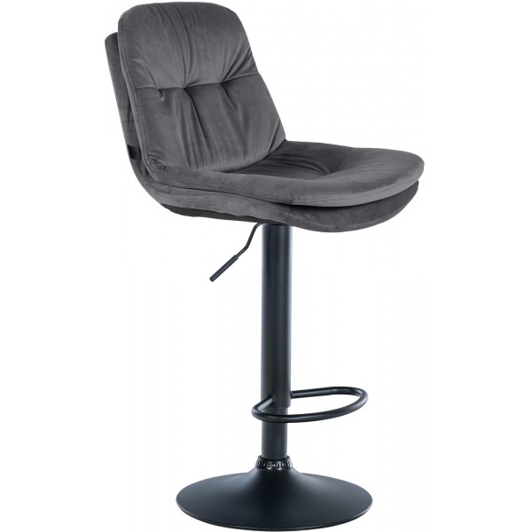 Baras kėdė Laurel Velvet juoda