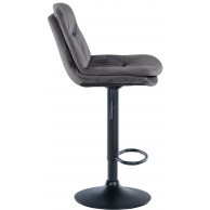 Baras kėdė Laurel Velvet juoda