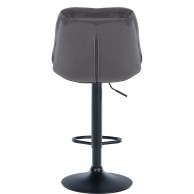 Baras kėdė Laurel Velvet juoda