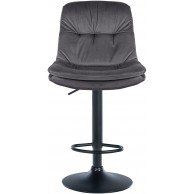 Baras kėdė Laurel Velvet juoda