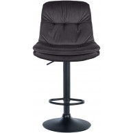 Baras kėdė Laurel Velvet juoda