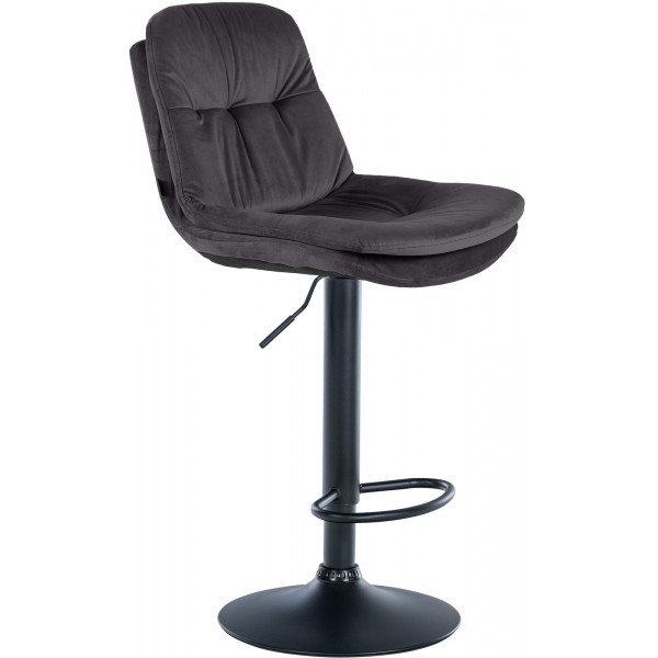 Baras kėdė Laurel Velvet juoda