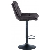 Baras kėdė Laurel Velvet juoda