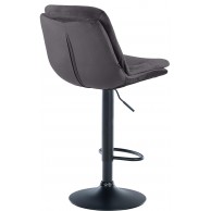Baras kėdė Laurel Velvet juoda
