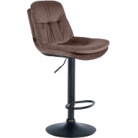 Baras kėdė Laurel Velvet juoda