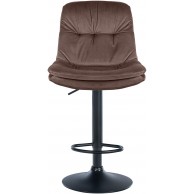 Baras kėdė Laurel Velvet juoda