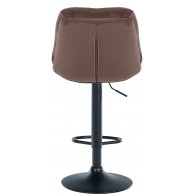 Baras kėdė Laurel Velvet juoda