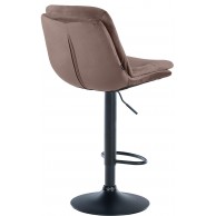 Baras kėdė Laurel Velvet juoda