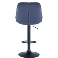 Baras kėdė Laurel Velvet juoda
