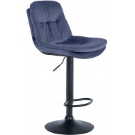 Baras kėdė Laurel Velvet juoda
