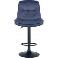 Baras kėdė Laurel Velvet juoda