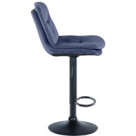 Baras kėdė Laurel Velvet juoda