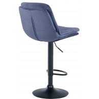 Baras kėdė Laurel Velvet juoda