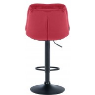 Baras kėdė Laurel Velvet juoda