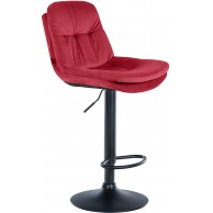 Baras kėdė Laurel Velvet juoda