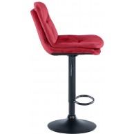 Baras kėdė Laurel Velvet juoda