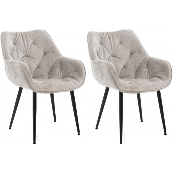 2 vnt. kėdžių rinkinys „Tanna Samt“