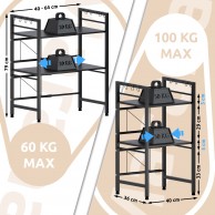 Mikrobangų krosnelės lentynos Marana, 3 lygiai - PirkPatogiai.lt