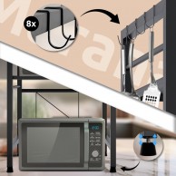 Mikrobangų krosnelės lentynos Marana, 3 lygiai - PirkPatogiai.lt