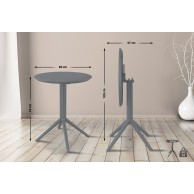 Apvalus sulankstomas stalas „Sky“ - PirkPatogiai.lt