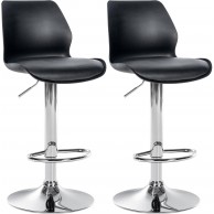 2 vnt. baro kėdžių rinkinys „Gilbert“ iš plastiko