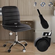 Darbo taburetė „Redding“ dirbtinė oda - PirkPatogiai.lt