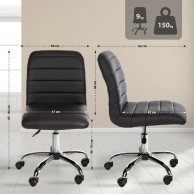 Darbo taburetė „Redding“ dirbtinė oda - PirkPatogiai.lt