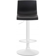 Baras kėdė Hover juoda, matinis baltas metalas
